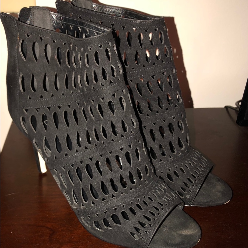 Sexy black shoe boot
